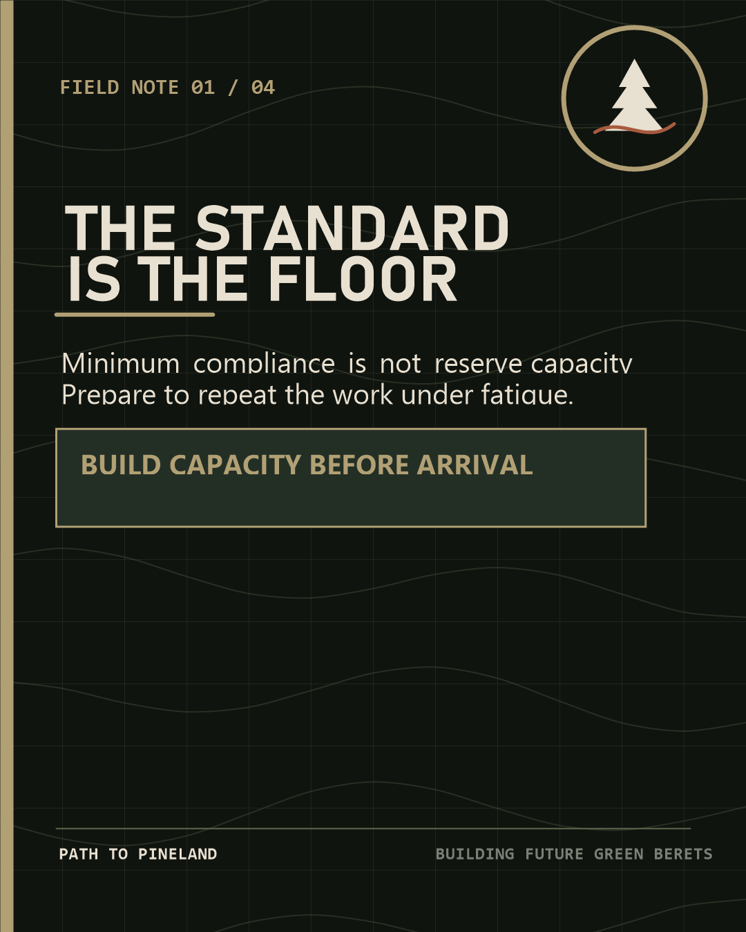 Standard is the floor marketing graphic